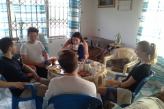 Gallery-Interns-volunteers-Relaxing-after-a-hard-weeks-work